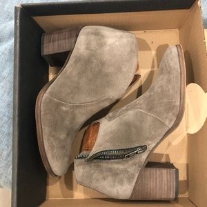 Frye gray Nora Zip booties
